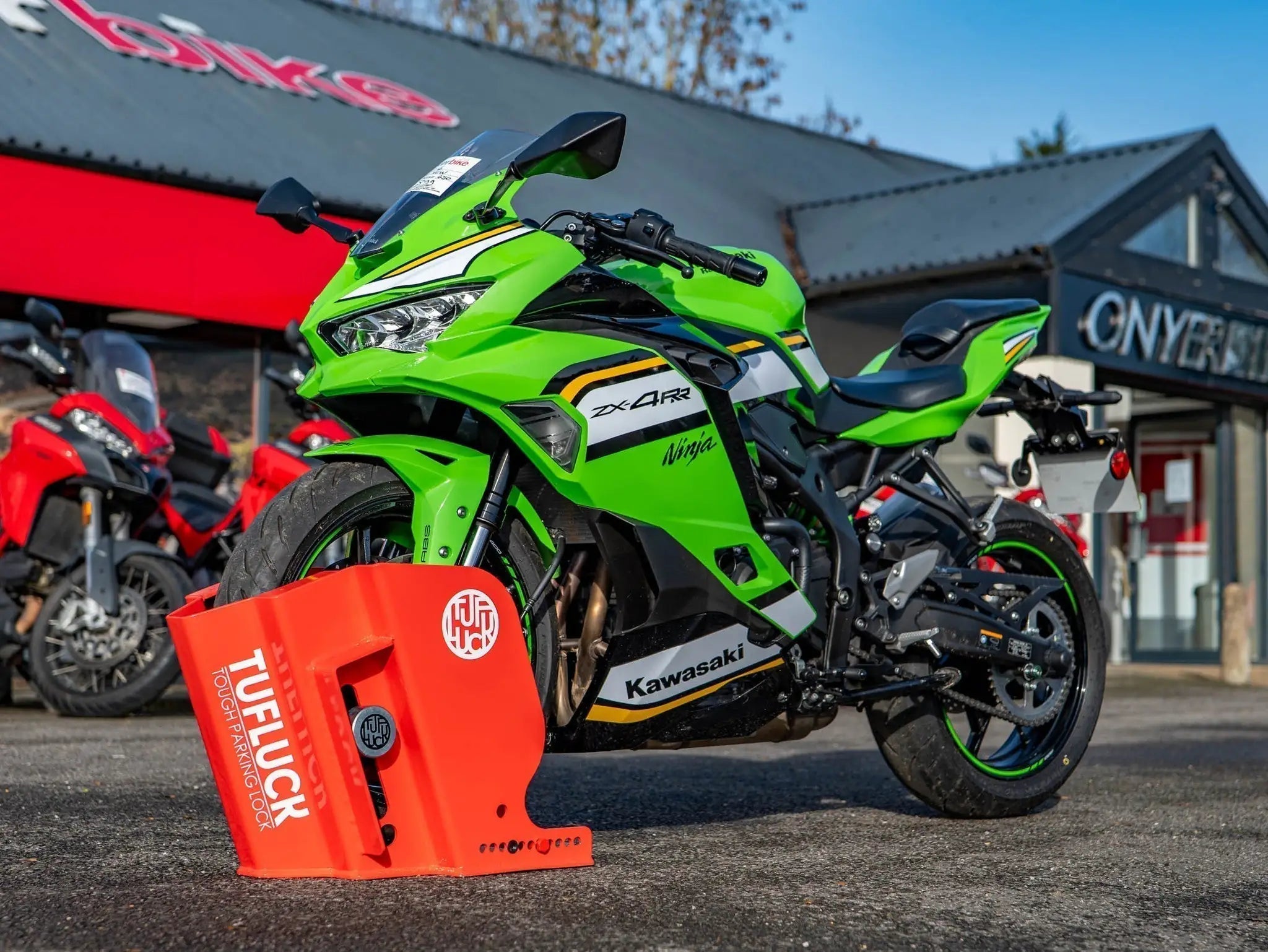 Motorcycle Security Ground Anchor: Unmatched and Undefeated — TufLuck