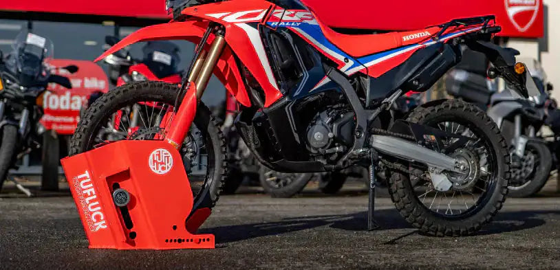 Motorcycle Floor Lock — Removable Ground Anchor