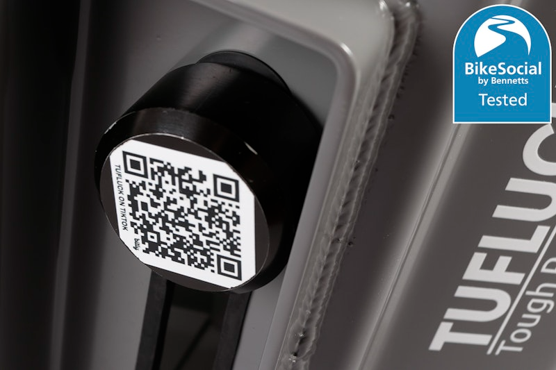 TufLuck - Tough Motorcycle Parking Lock - Wheel Lock & Ground Anchor