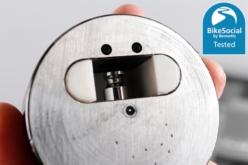 TufLuck - Tough Motorcycle Parking Lock - Wheel Lock & Ground Anchor