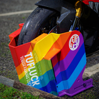 TufLuck - Tough Motorcycle Parking Lock - Ground Anchor & Wheel Chock