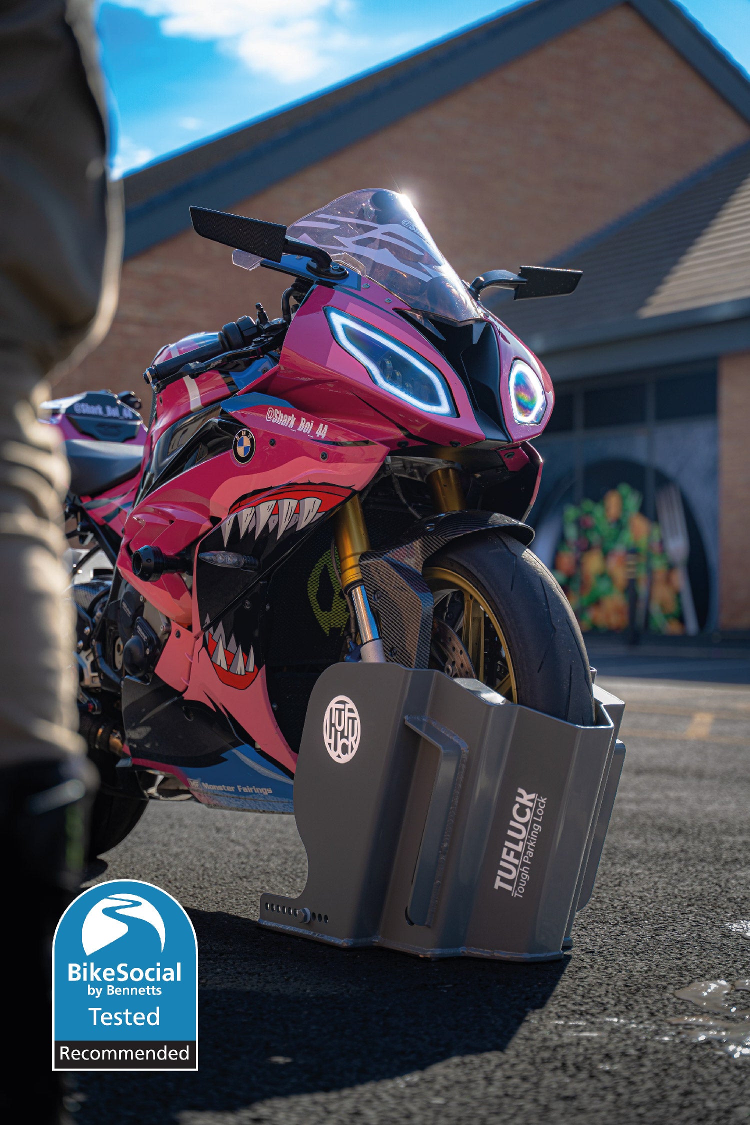 TufLuck - Tough Motorcycle Parking Lock - Ground Anchor